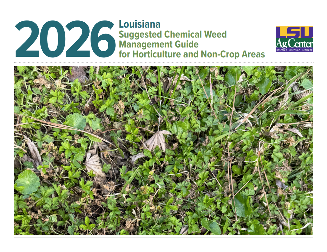 2026 Louisiana Suggested Chemical Weed Management Guide for Horticulture and Non-Crop Areas.png thumbnail